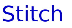 Stitch & Bitch font