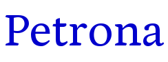 Petrona font